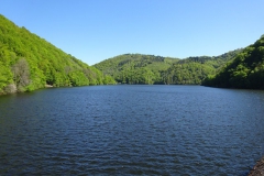 2.La Dordogne en amont du barrage du Chastang