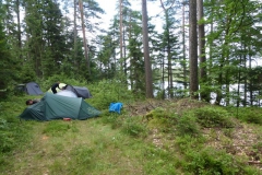 37.Bivouac le long du lac Björkesjön